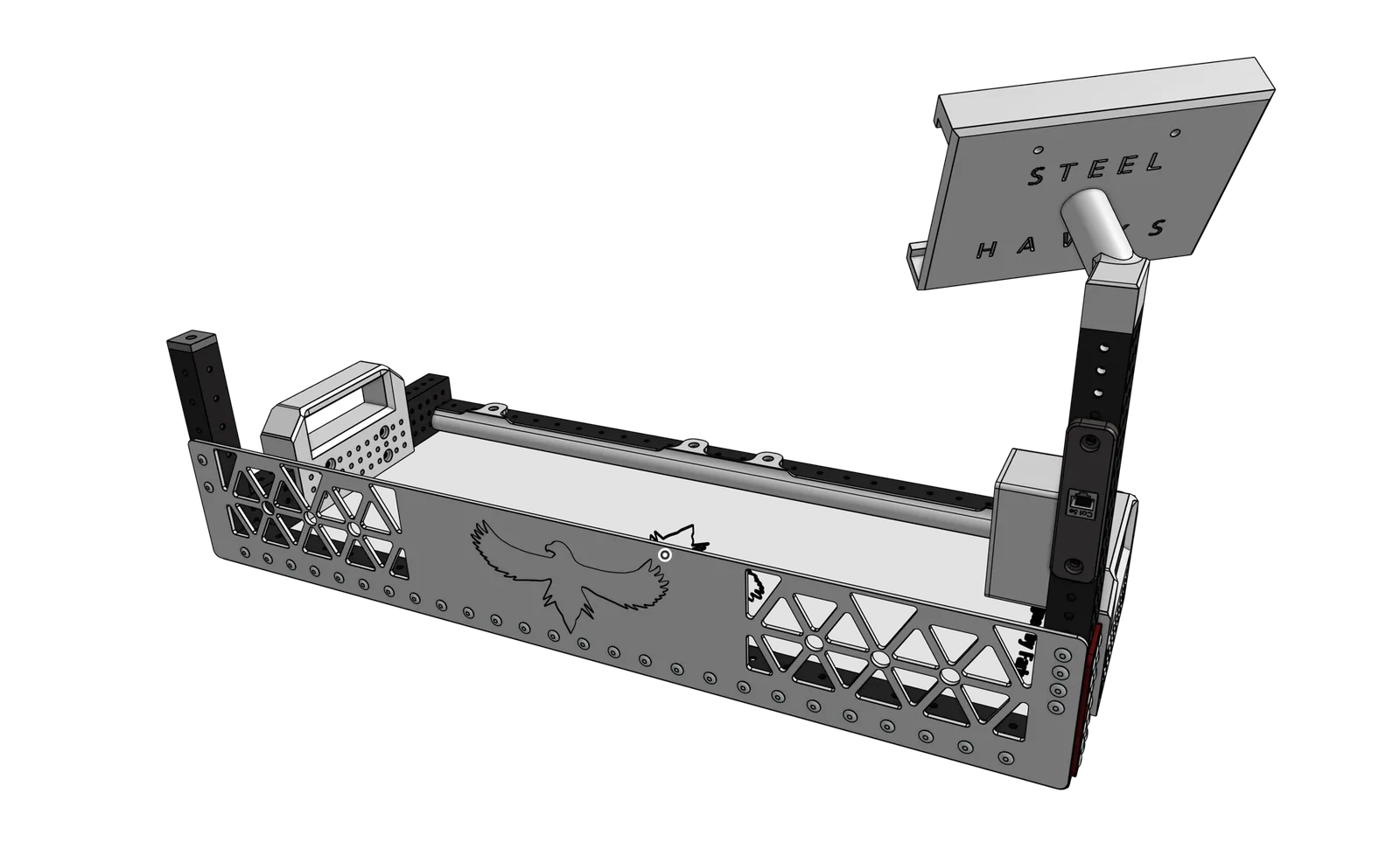 The finished PITCREW driver station, fully assembled