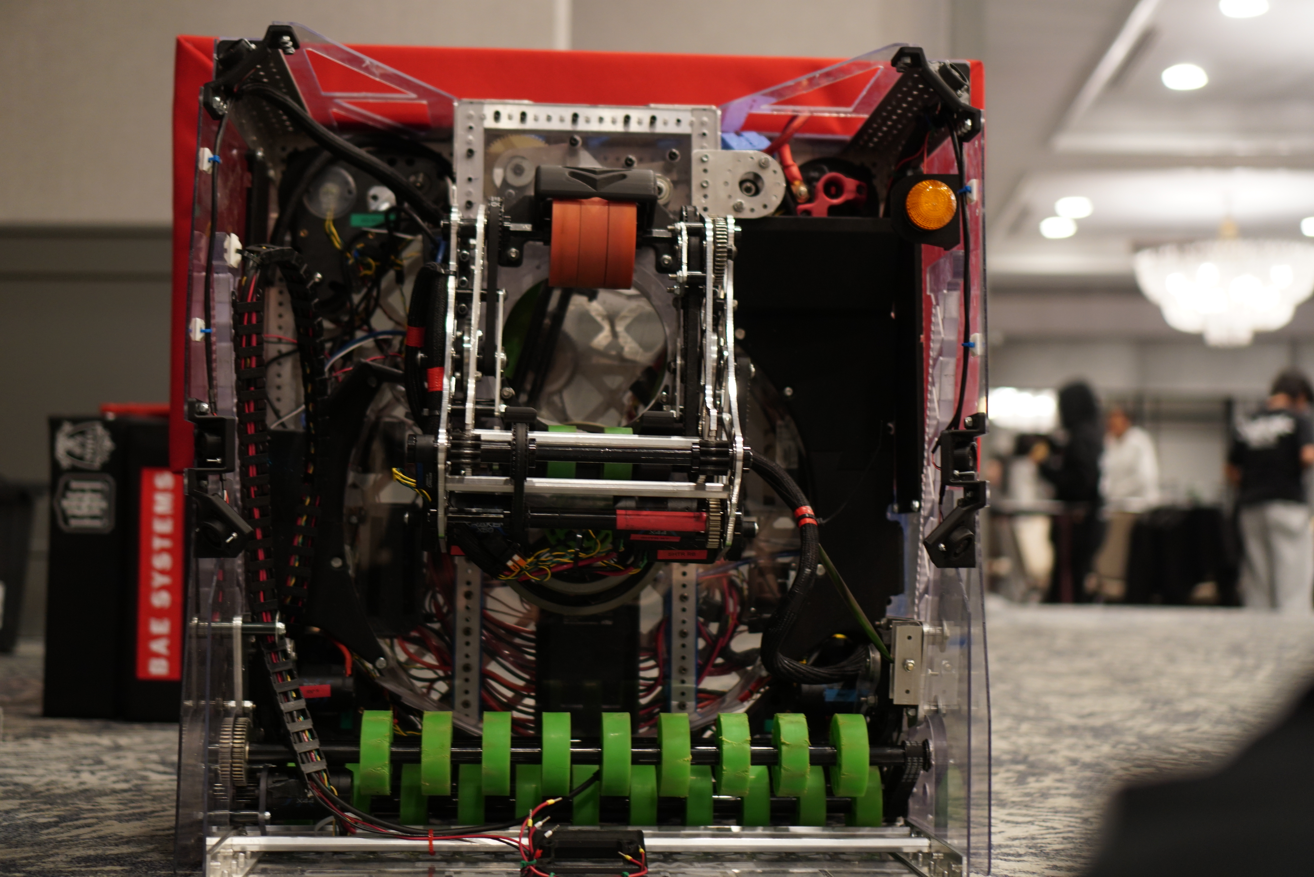 Robot on its side